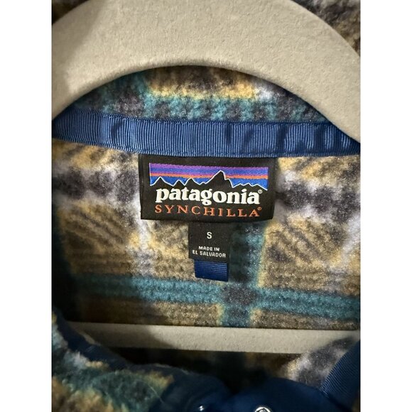 PATAGONIA LIGHTWEIGHT SYNCHILLA SNAP-T FLEECE PULLOVER women’s turquoise size S - Picture 9 of 11